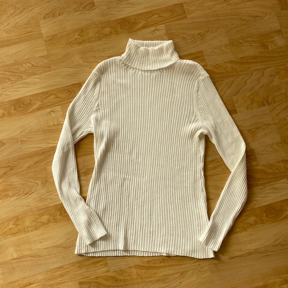 White Turtleneck Sweater